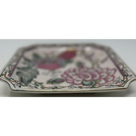 Classic Traditions a JC Penney Exclusive Floral Decor‎ Plate Pink Green - Picture 2 of 6